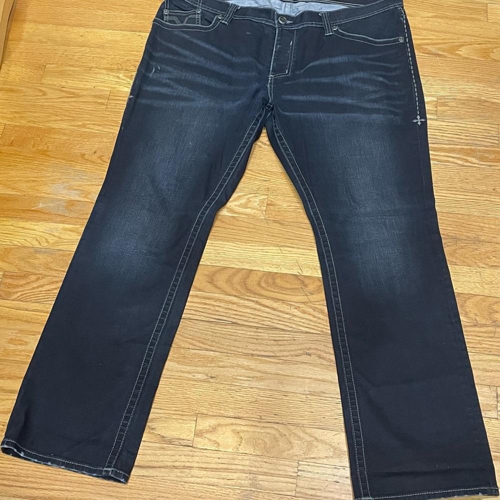 Affliction Men's Black Relaxed Jeans Size 42